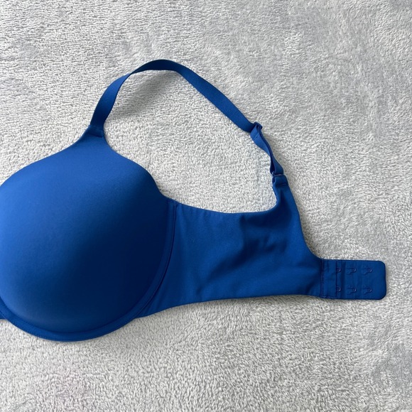 SKIMS Fits Everybody Everyday Bra Blue 36D Smooth Lift Wireless Underwire - Picture 6 of 8
